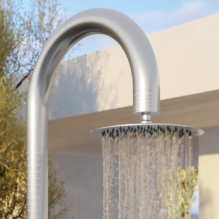 Colonna doccia per esterno in acciaio inox 304 satinato - Glimmer