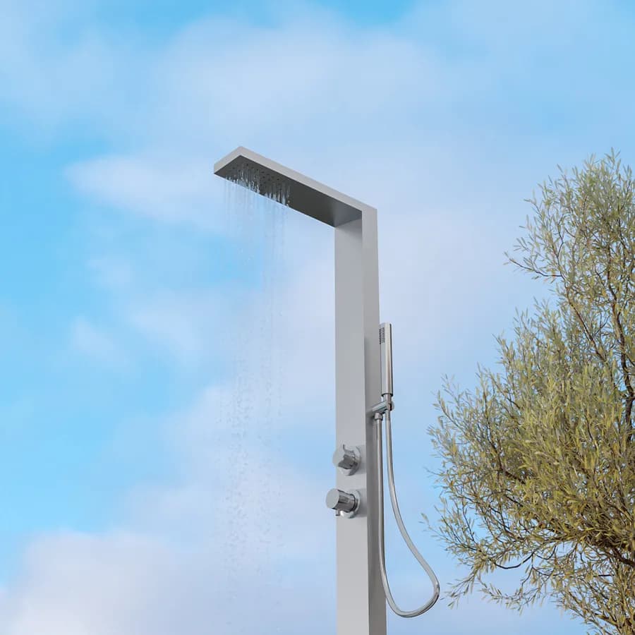 Colonna doccia per esterno cromato - Showera