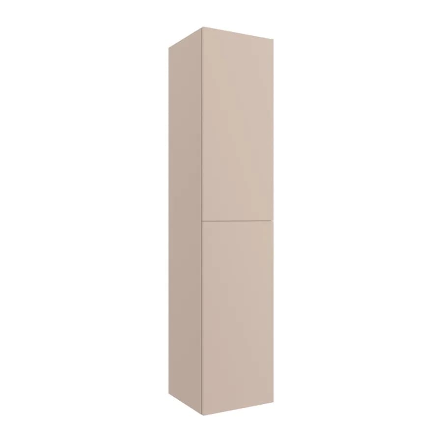 Colonna sospesa cappuccino 35x35x160h cm con 5 ripiani e 2 ante reversibili - Union