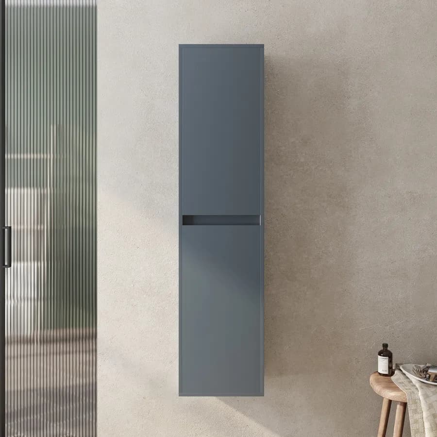 Colonna sospesa da bagno oceano opaco 34x140 h cm 2 ante