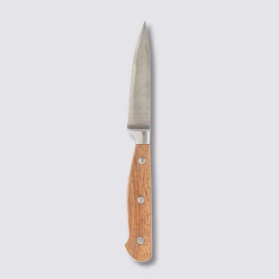 Coltello professionale spelucchino 21h cm in acciaio inox e legno di acacia naturale - Tytan