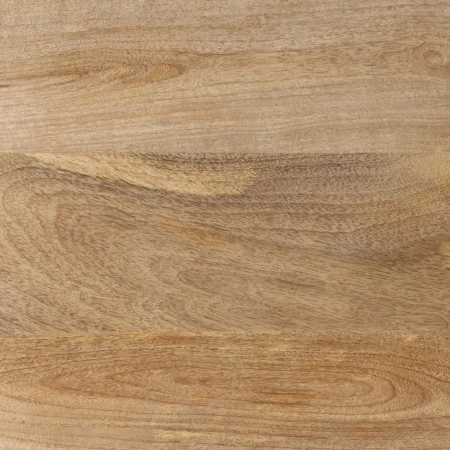 Comodino 40x60h cm legno di mango naturale con 3 cassetti - Eclisse