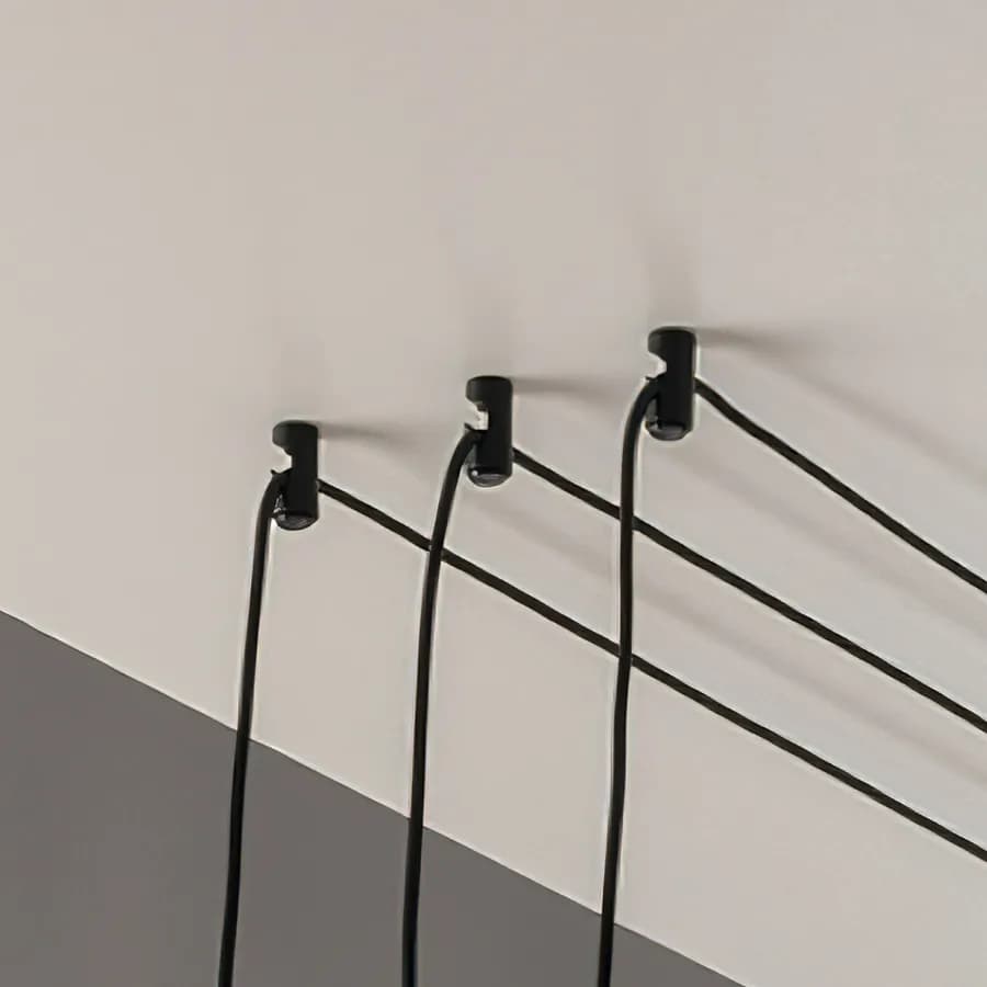 Kit 3 pezzi deviatore per lampada nero