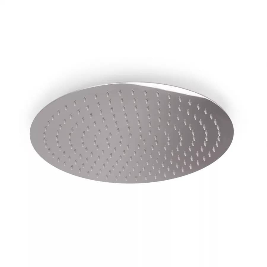 Set doccia cromato con soffione da 40 cm braccio e doccino con tubo flessibile