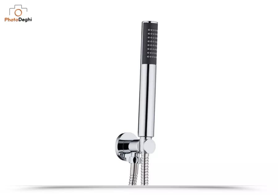 Composizione doccia con braccio 28 cm, soffione 25x15 e doccino con flessibile