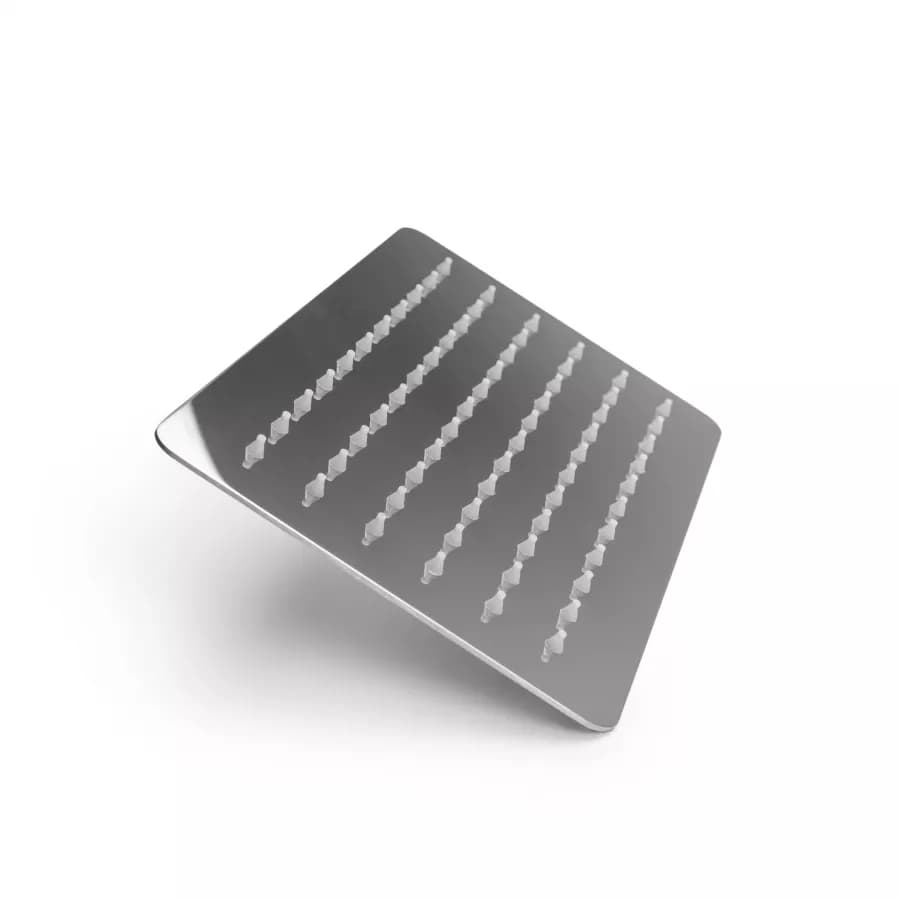 Composizione doccia con braccio 28 cm, soffione 25x15 e doccino con flessibile