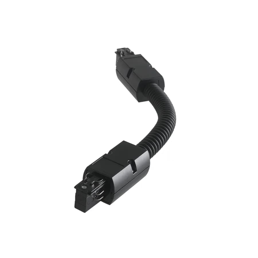 Connettore flessibile per sistema nero trifase bianco - Radius Light