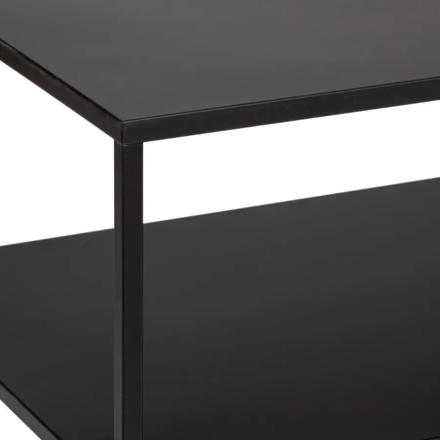 Mobile porta tv 120x50h cm in metallo nero - Saty