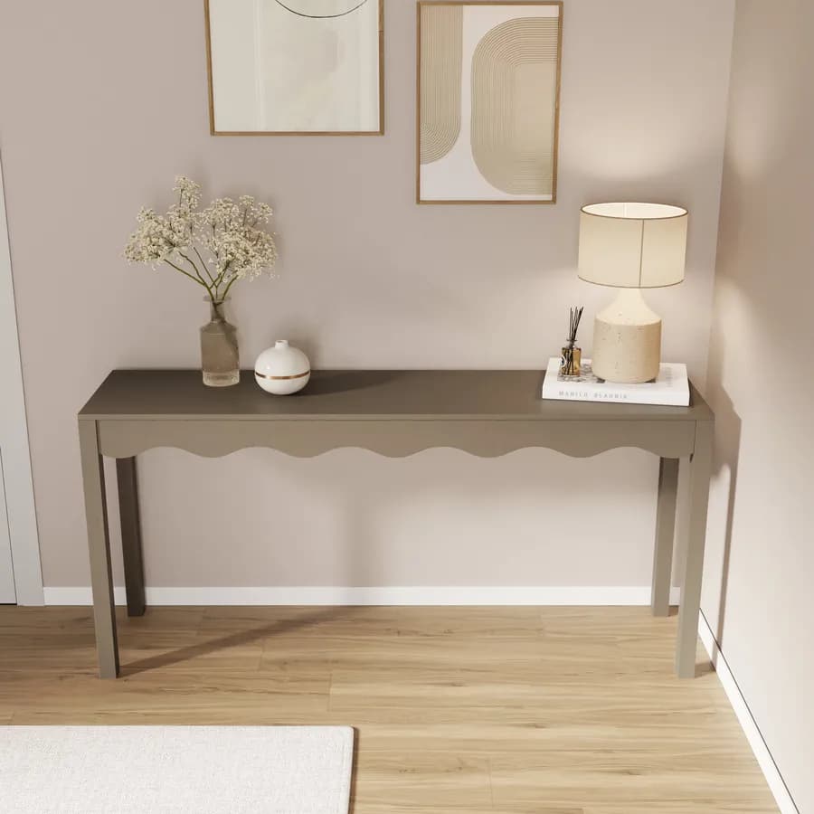 Consolle 160x40 cm in legno tortora - Jasi