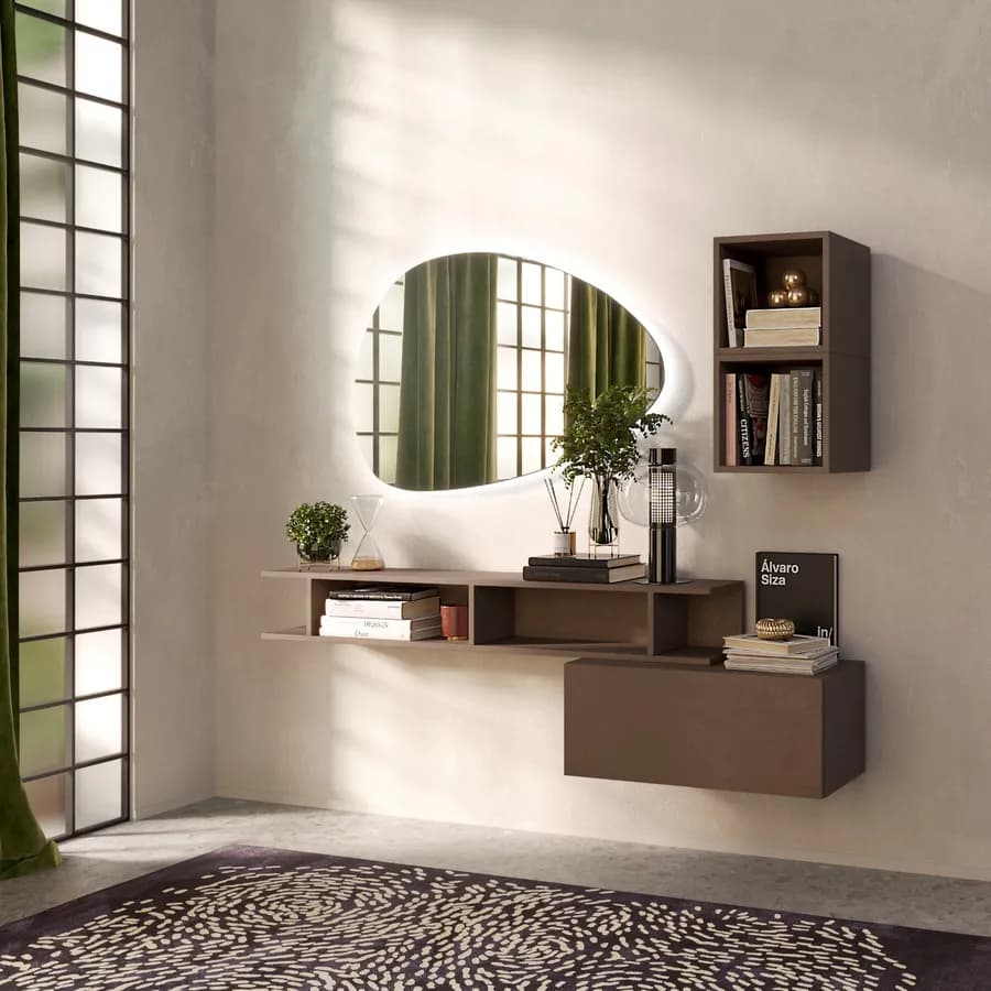 Consolle 165x28x140h cm bronzo - Clary