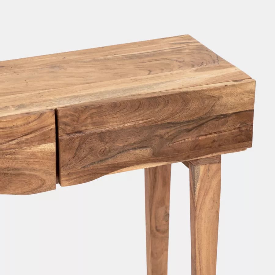 Consolle 120x75h cm in legno di acacia con 3 cassetti - Freia Acacia