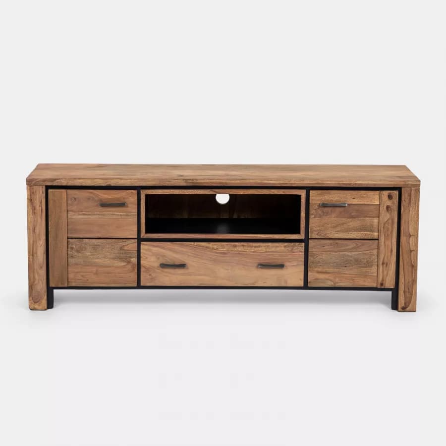 Mobile porta tv 175 cm in legno di acacia - Freia Acacia