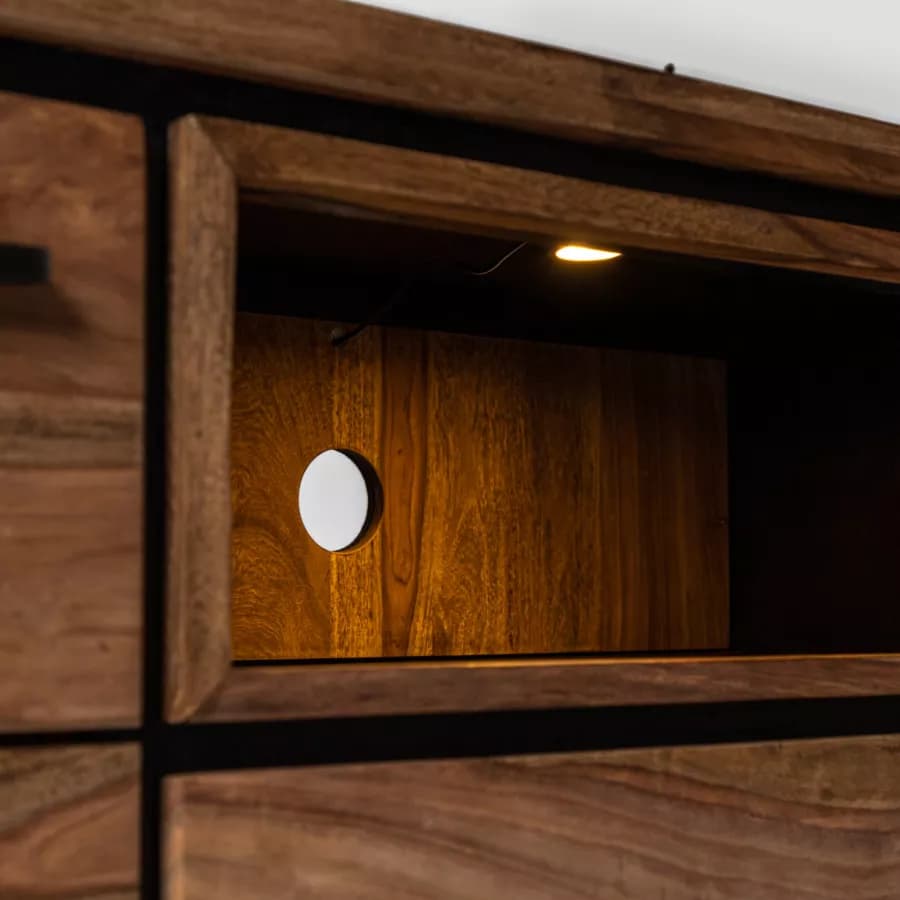 Mobile porta tv 175 cm in legno di acacia - Freia Acacia