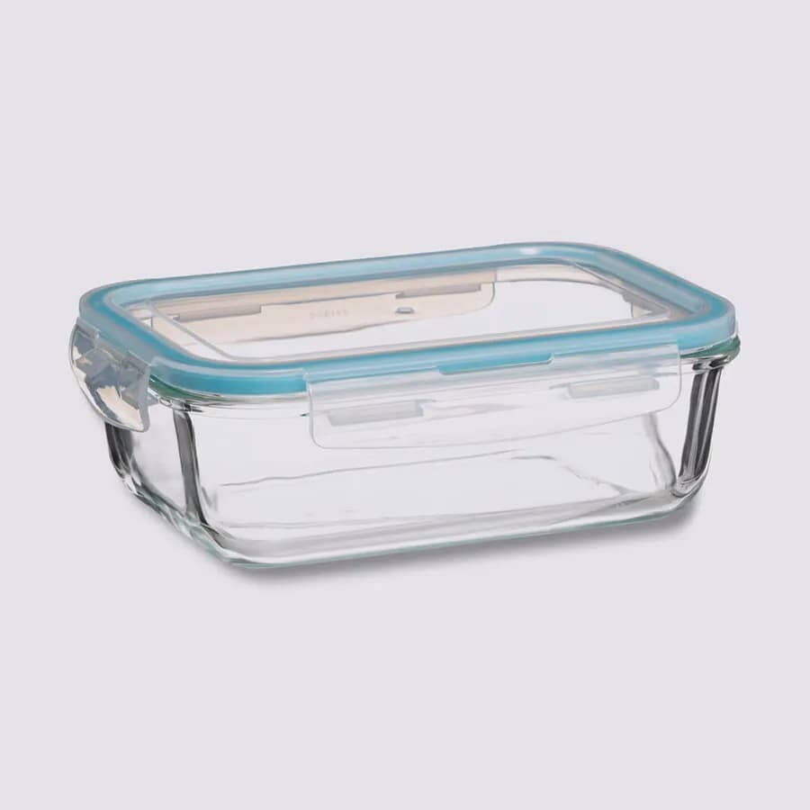 Contenitore 22x16 cm ermetico impilabile in vetro trasparente - Clarette