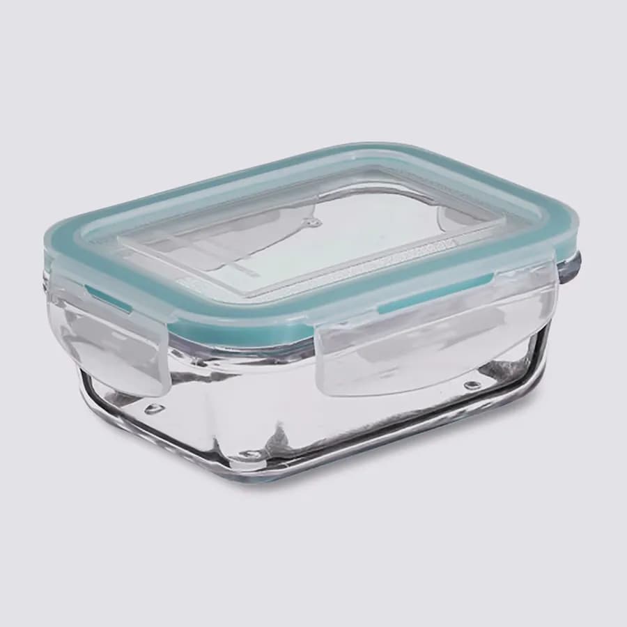 Contenitore 24x17 cm ermetico impilabile in vetro trasparente - Clarette