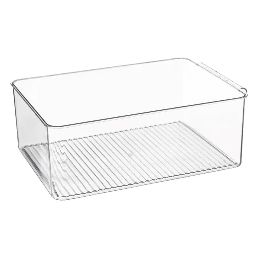 Contenitore per frigorifero 32x22 cm con cesto estraibile e coperchio