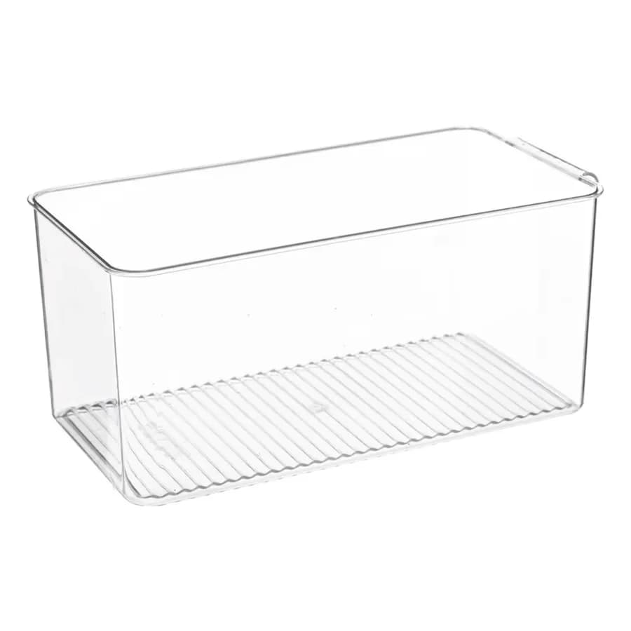 Contenitore per frigorifero 32x15 cm con cesto estraibile e coperchio