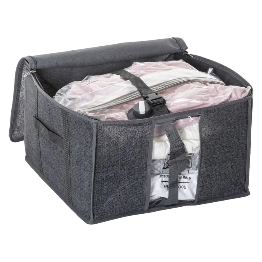 Contenitore salvaspazio 40X40 cm per sottoletto con sacchetto
