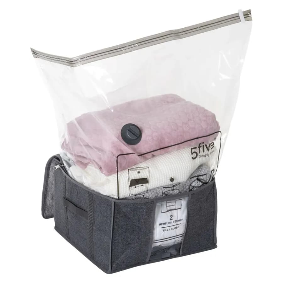 Contenitore salvaspazio 40X40 cm per sottoletto con sacchetto