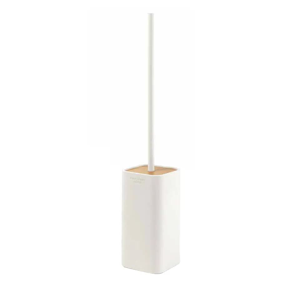 Set 2 accessori d'appoggio bianco e bambù naturale - Ninfea di Gedy