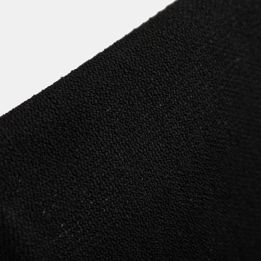 Set 2 sedie da ufficio con braccioli in tessuto nero a righe - Vetta
