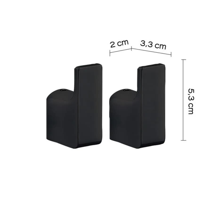 Set 2 appendini in cromall e ottone nero - Pirenei di Gedy