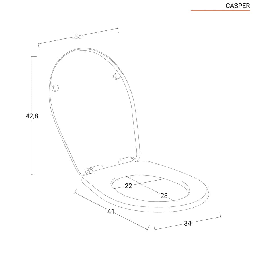 Sanitari monoblocco con scarico a parete e sedile softclose bianco - Casper