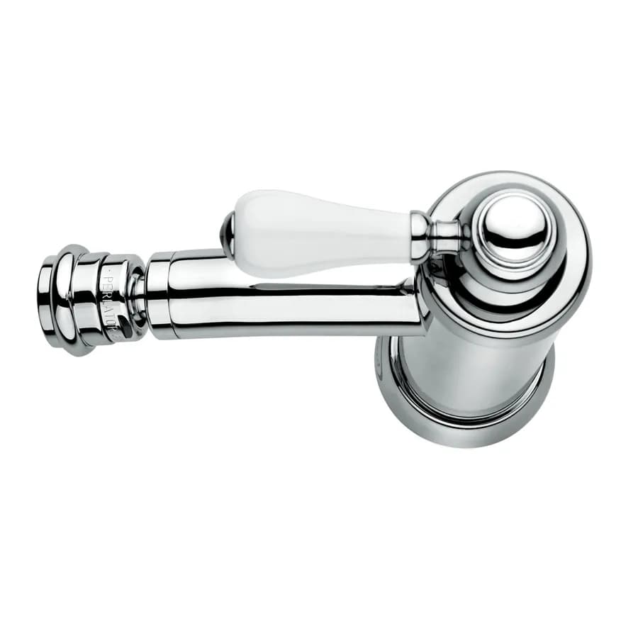 Coppia miscelatori lavabo e bidet BRERA di Jacuzzi - Rubinetteria per piletta click clack ottone cromo e ceramica bianca