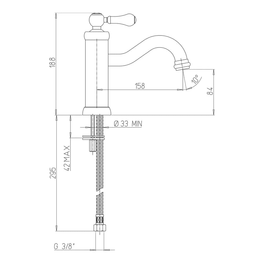 Coppia miscelatori lavabo e bidet BRERA di Jacuzzi - Rubinetteria per piletta click clack ottone cromo e ceramica bianca