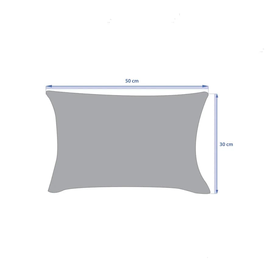 Copricuscino decorativo da esterno 50x30 cm in poliestere idrorepellente celeste a righe - Pigmentia