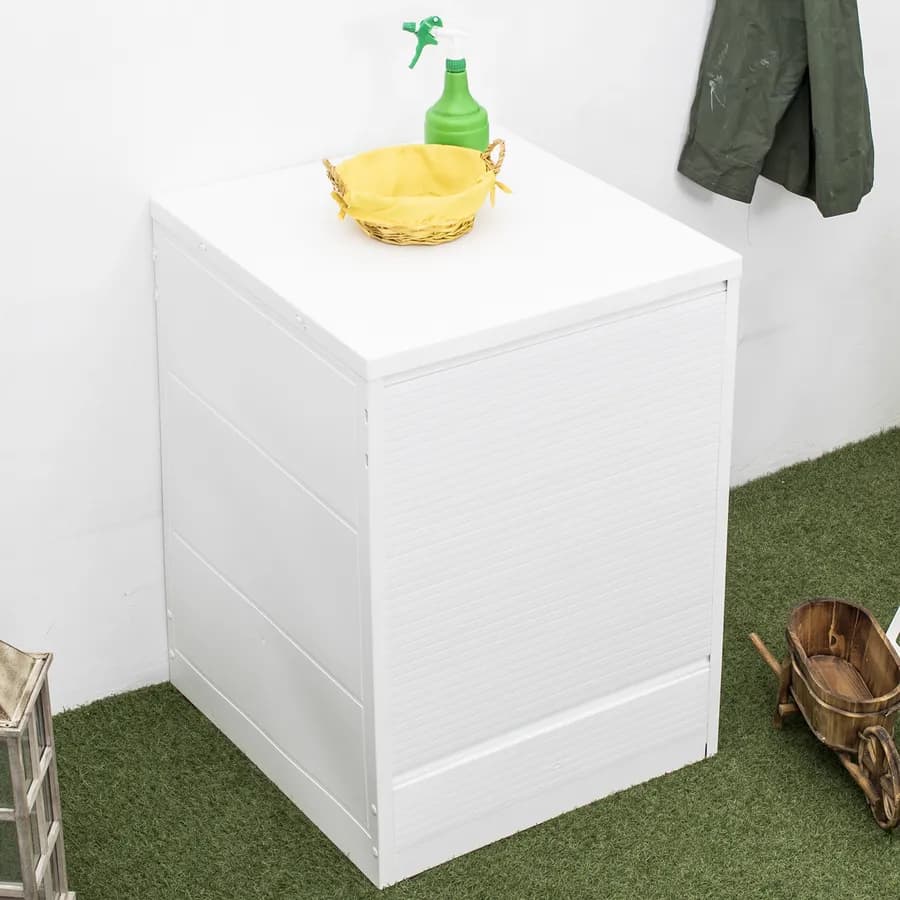 Coprilavatrice 65x70 cm serrandina verticale bianco