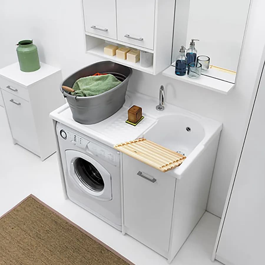 Coprilavatrice con lavapanni 106x60x90h cm vasca destra Domestica Colavene