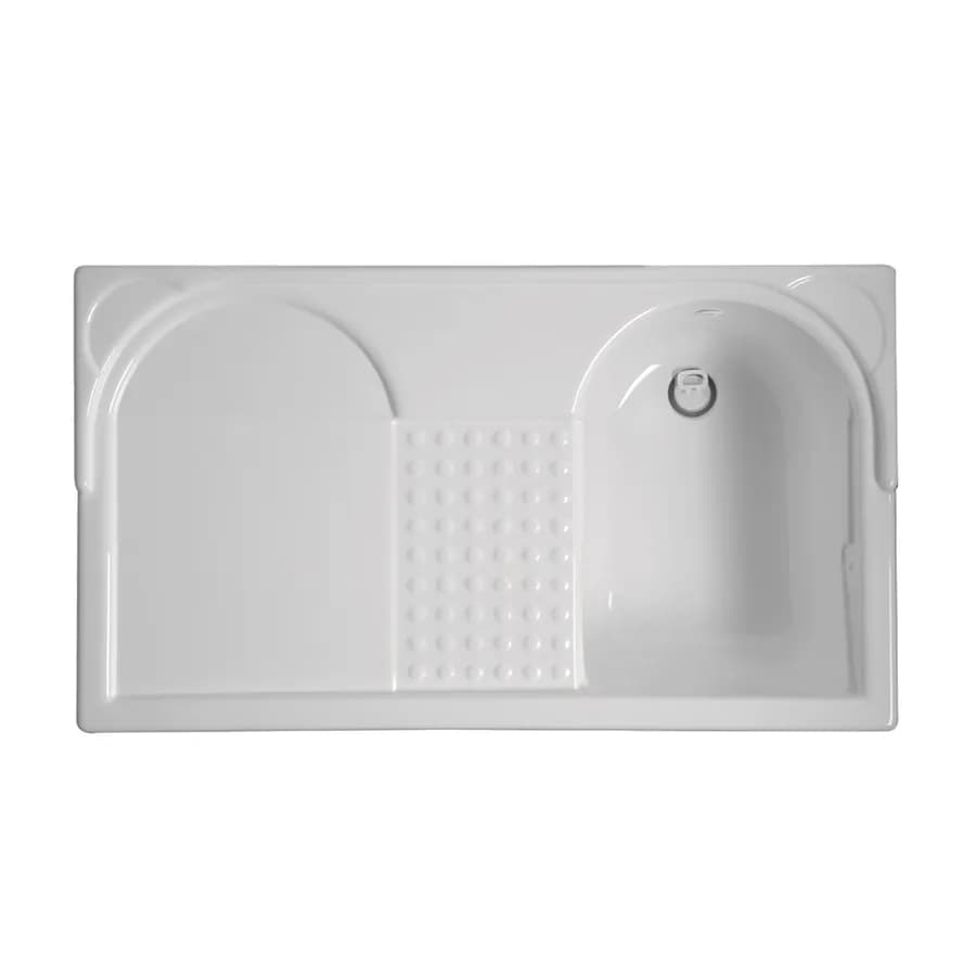 Coprilavatrice con vasca dx Colavene Lavacril 106x60x89h cm in ABS con serrandina laterale