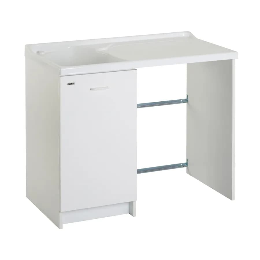 Coprilavatrice destro con lavatoio asse termoplastico linea Edilla 109x60x89h cm Montegrappa