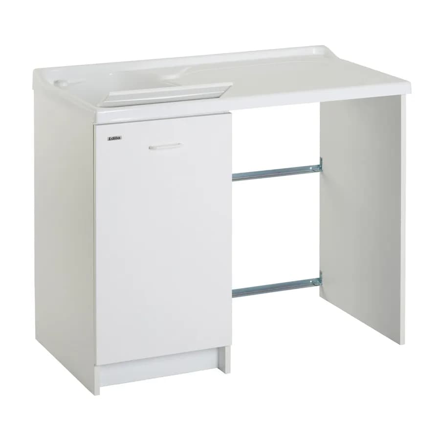 Coprilavatrice destro con lavatoio asse termoplastico linea Edilla 109x60x89h cm Montegrappa