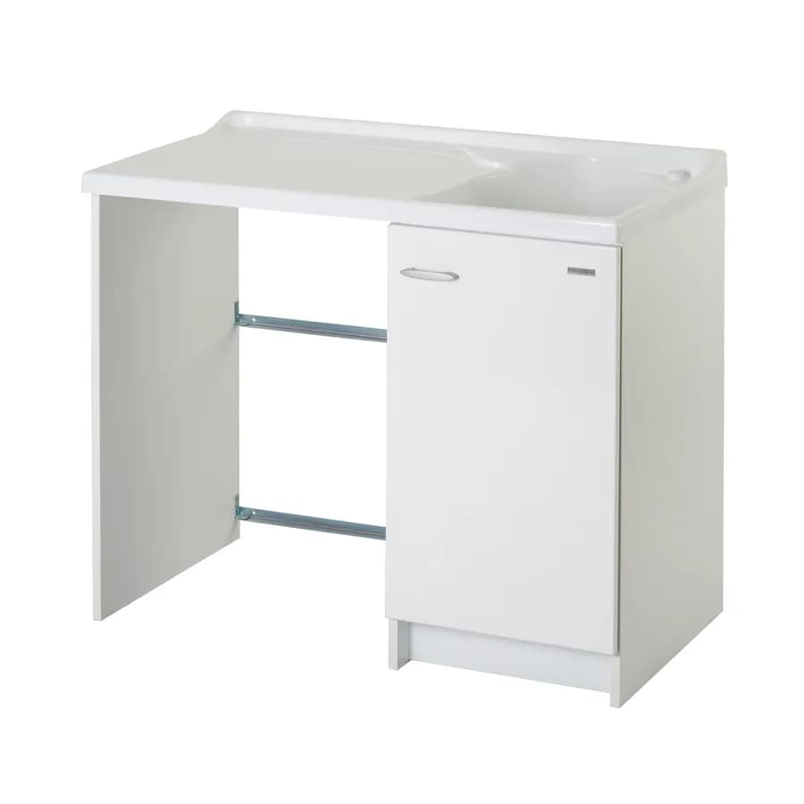 Coprilavatrice Montegrappa montaggio a sinistra + lavatoio linea Marella 109x60x89h cm