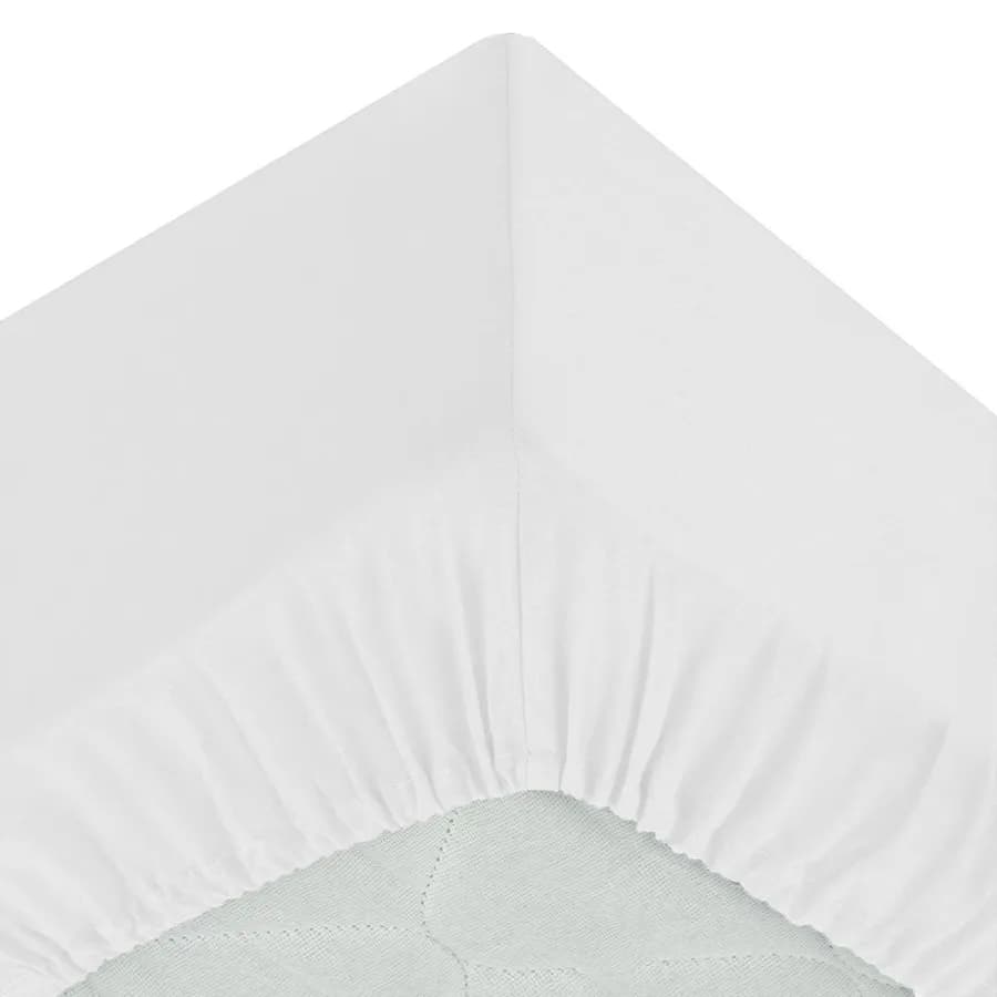 Coprimaterasso 90x190 cm in cotone bianco con angoli ed elastici - Bellini