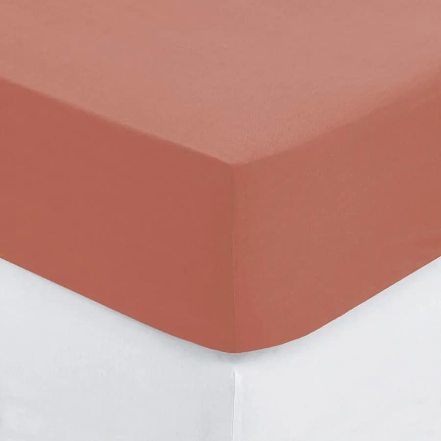 Coprimaterasso 90x190 cm in cotone rosa con angoli ed elastici - Bellini