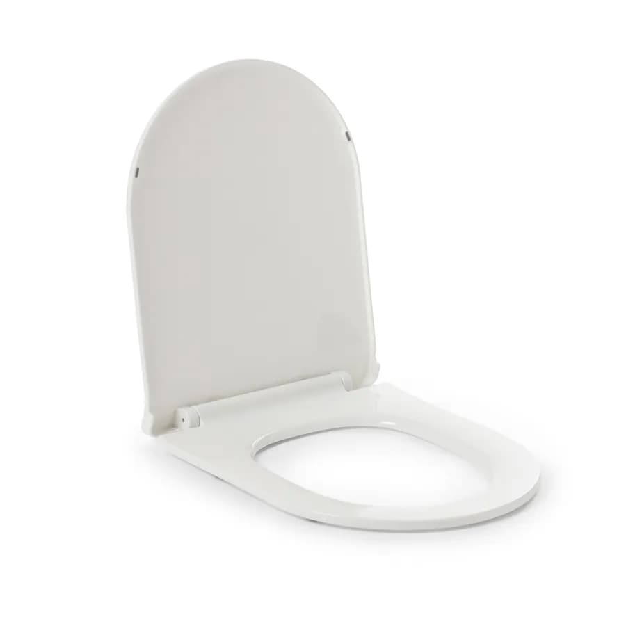 Copriwc slim bianco lucido con chiusura softclose - Sanix