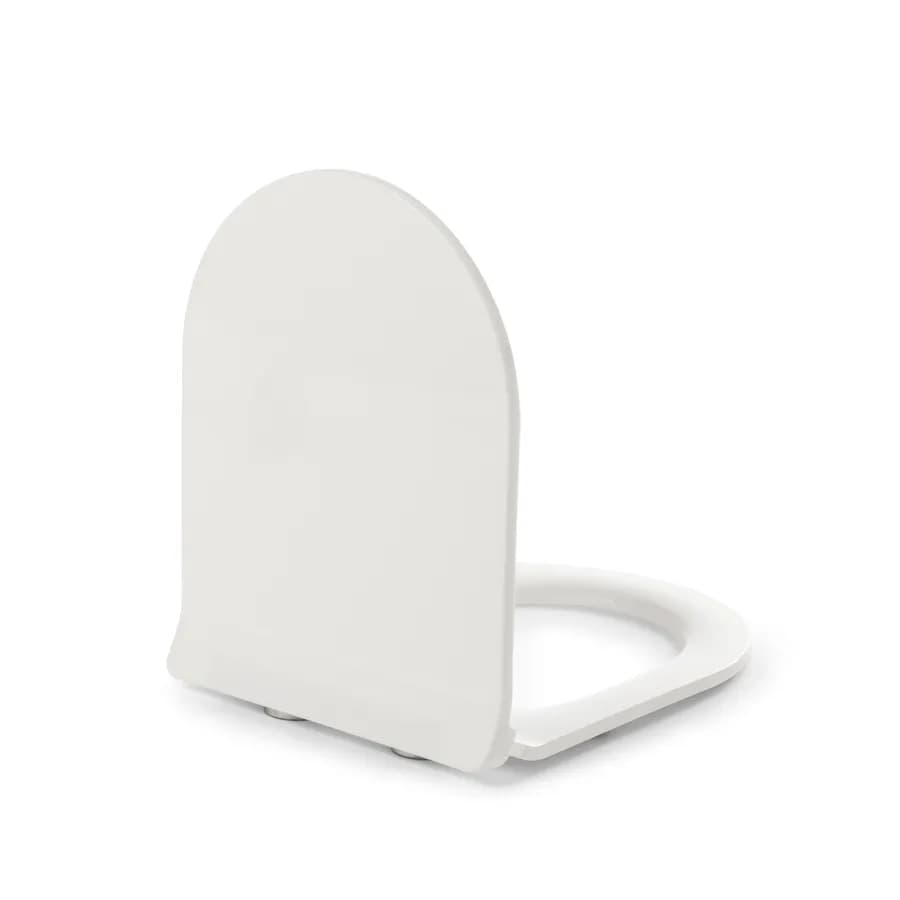 Copriwc slim bianco lucido con chiusura softclose - Sanix