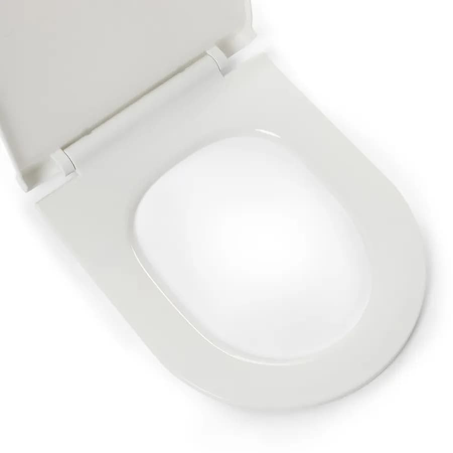 Copriwc slim bianco lucido con chiusura softclose - Sanix