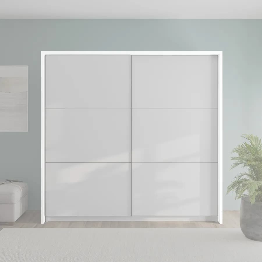 Cornice per armadio Gilde 220x62x217,5 h cm in legno bianco