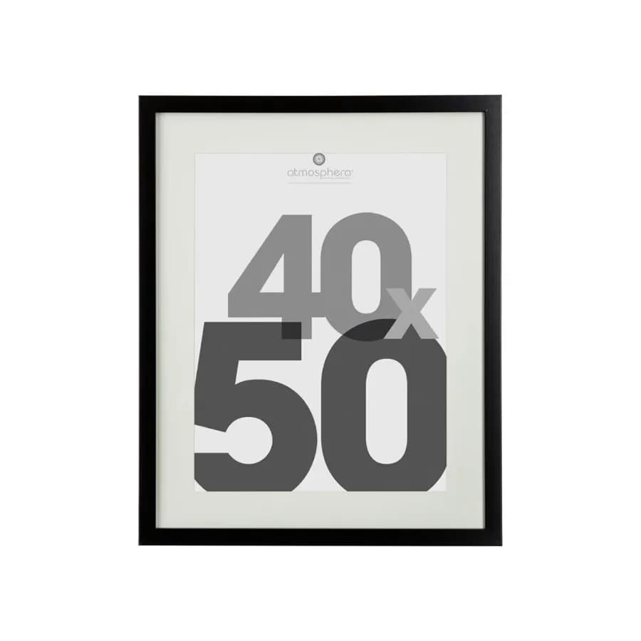 Cornice per foto 40x50 cm reversibile in legno nero - Talirha