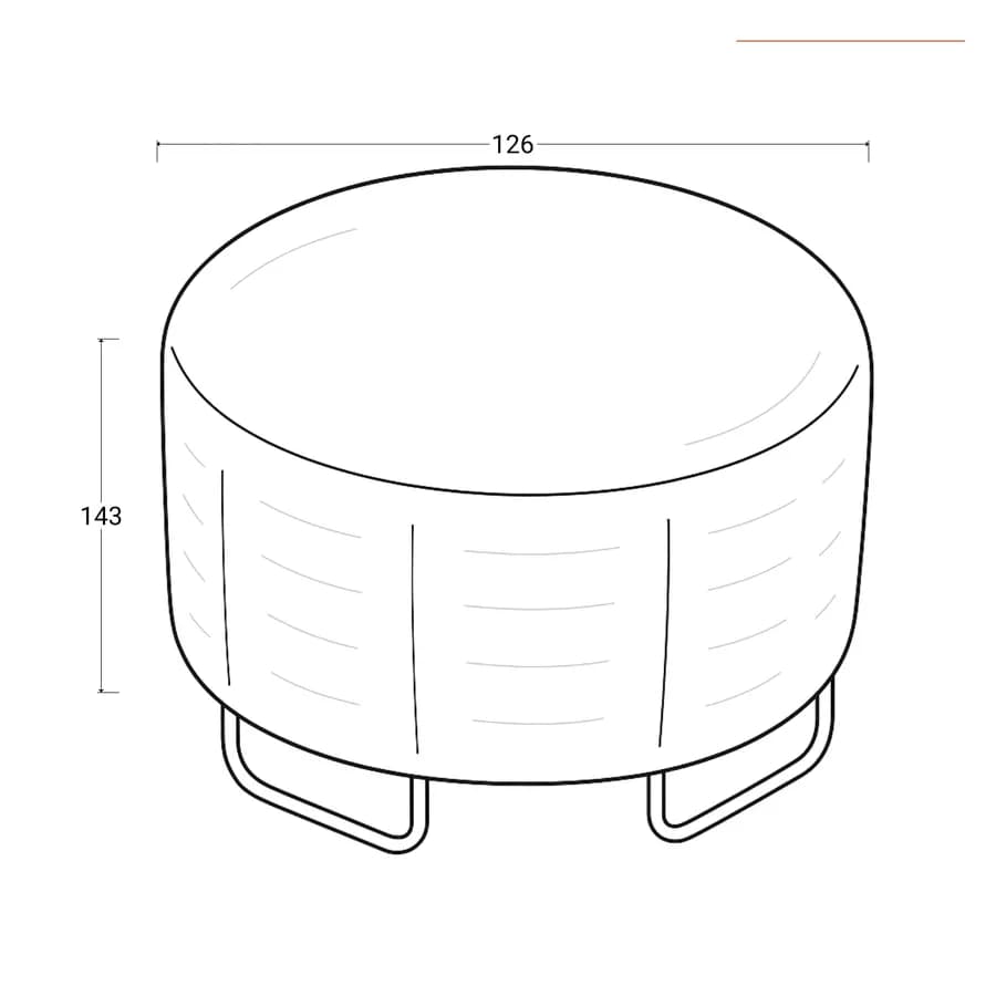 Copertura protettiva per trampolino in poliestere idrorepellente antracite 128x143h cm con coulisse regolabile - Wakanda