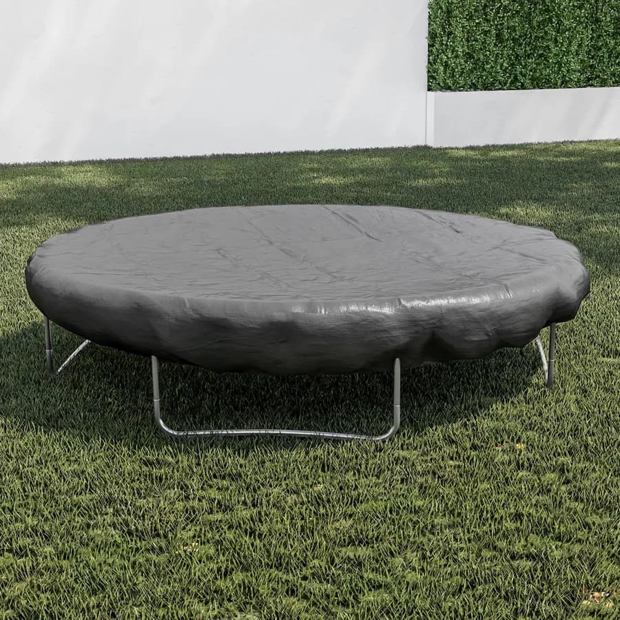 Copertura protettiva per trampolino in poliestere idrorepellente antracite 104x40h cm con coulisse regolabile - Wakanda