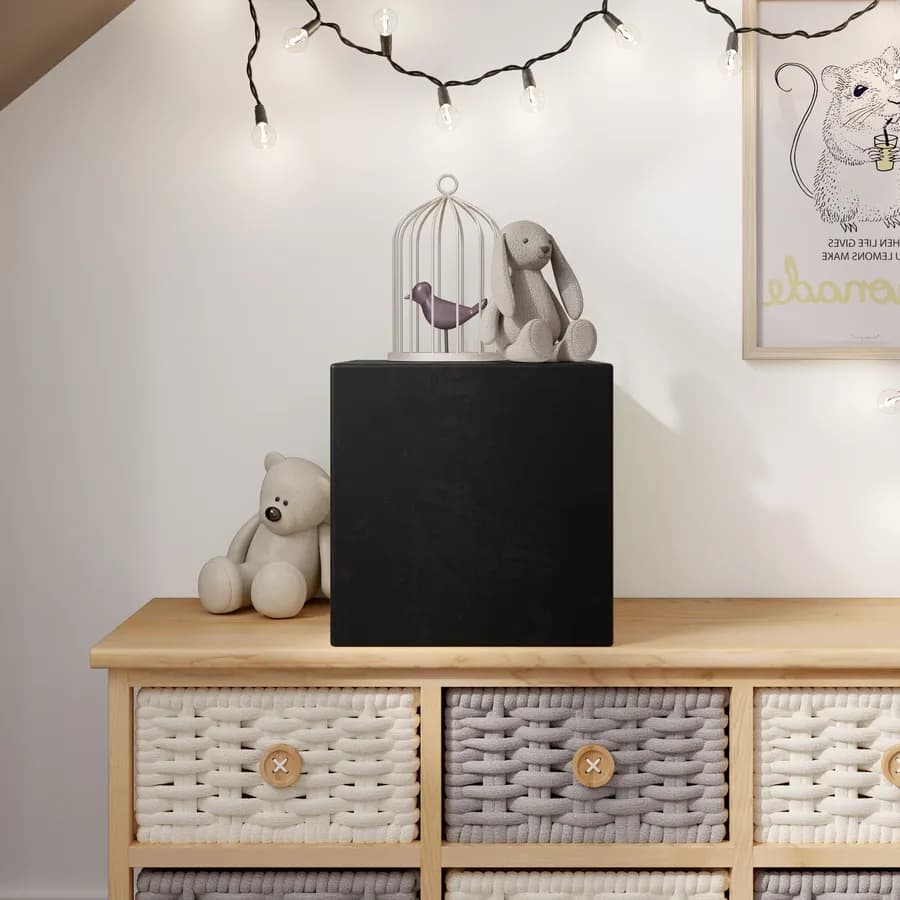 Cubo multiuso da interno 25 h cm in polietilene grafite - Kubbot