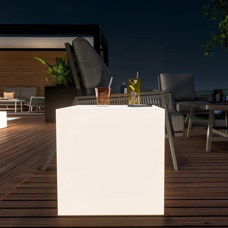 Cubo luminoso multiuso per esterni 45h cm - Kubbot