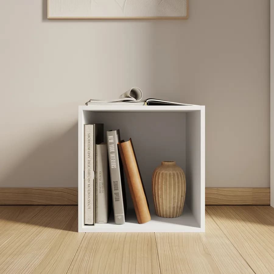 Cubo modulare 35 cm bianco - Puzzle