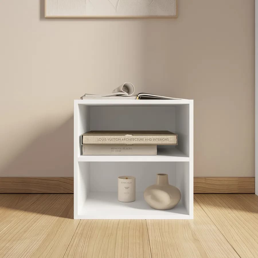 Cubo modulare con mensola bianco - Puzzle