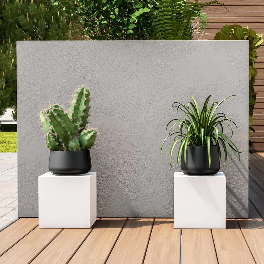 Cubo multiuso per esterni 25 h cm in polietilene bianco - Kubbot